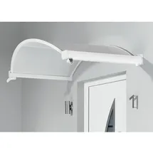 Gutta Ovalbogenvordach 200 x 90 cm weiß