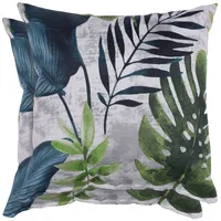 GO-DE Dekokissen 38 x 38 cm grün/beige 2 St.