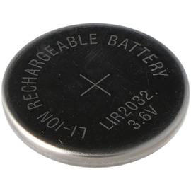 AccuCell LIR2032 Li-Ion Akku 3,6V Akku LIR 2032, 3,2 x 20 mm, 3.6V Button Cell Liion
