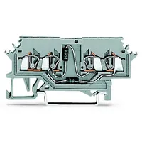 WAGO 279-620/281-408 Diodenklemme 4mm Zugfeder Belegung: L Grau