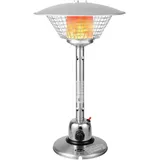 GOPLUS Terrassenheizer, Gasheizstrahler aus Aluminium, Wärmestrahler mit 4kw Heizleistung, Regler & Gasschlauch, Kippschutz & Flammschutz, Heizpilz Heizstrahler Outdoor für Terrasse, Garten & Balkon