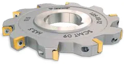 Scheibenfräser 100mm Durchmesser 8 Schneiden für Wendeplatten SCMT 1204