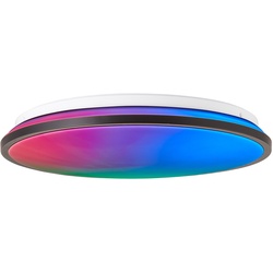 Brilliant Heida LED Deckenleuchte 39cm schwarz, Metall/Kunststoff, 1x 24 W LED integriert, (Lichtstrom: 2500lm, Lichtfarbe: 3000-6500K)