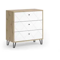 Vicco Kommode Nizza, mit 3 Schubladen