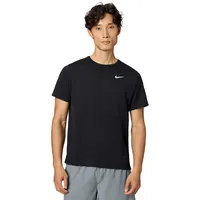 Nike Dri-FIT UV Miler kurzarm Laufshirt Herren 010 black/reflective silv XL