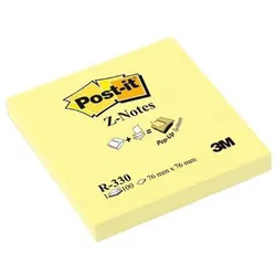 Post-it Haftnotizen Z-Notes, 76 x 76 mm, gelb