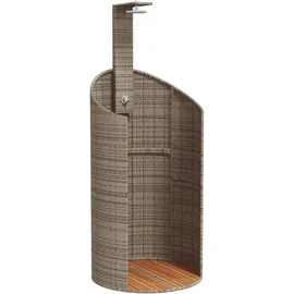 vidaXL Gartendusche schwarz 100x100x241,5 cm