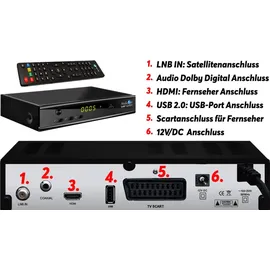 MediaArt Türkische TV Sat Receiver MEDIAART- 4 Full HD Astra + Türksat programmiert USB