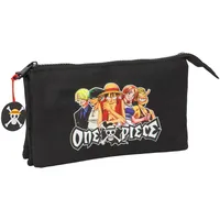 Safta Dreifaches Mehrzweck-Etui One Piece Schwarz, 22 x 12 cm,