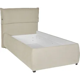 Home Affaire Polsterbett HOME AFFAIRE "Jenson", beige, B:128cm L:225cm, Struktur weich (85% Polyester/15% Nylon), Betten, Polsterbett, als Bettgestell oder mit 3 Matratzenarten und Härtegraden
