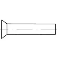 Industrial Quality Supplies DIN 661 Senkniete, ST 2x6 HP