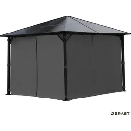 Brast Alu-Pavillon Summerdream 3 x 3 m grau