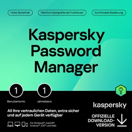 Kaspersky Lab Kaspersky Password Manager (deutsch) (PC) (KL1956GBAFS)