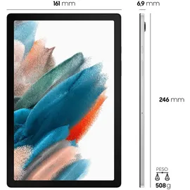 Samsung Galaxy Tab A8 10,5" 64 GB Wi-Fi + LTE silber