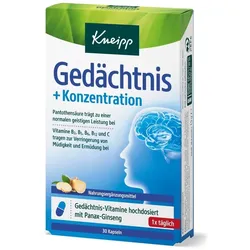 Kneipp Gedächtnis + Konzentration Mineralstoffe 