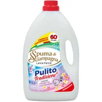 Spuma Di Sciampagna Flüssigwaschmittel für Waschmaschine, farbig, 60 Waschgänge – 3000 ml
