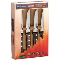 Tramontina Steakmesser, 4 teiliges Set, Edelstahl AISI 420, Echtholz 24