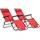 furnicato Sonnenliege 61 x 89 x 138 cm Rot