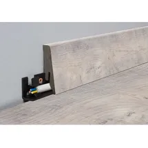Logoclic Sockelleiste Binyl Pro Tortona Oak Hell 18 mm x 58 mm x 2600 mm