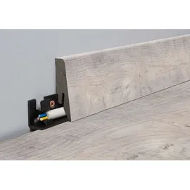 Logoclic Sockelleiste Binyl Pro Tortona Oak Hell 18 mm x 58 mm x 2600 mm