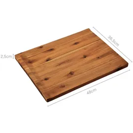 KESPER Tranchierbrett braun Akazie, B/H/L: ca. 36,5x3,3x48 cm, | braun