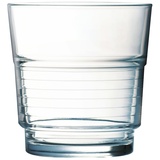 Arcoroc ARC 58055 Spirale Trinkglas, Wasserglas, Saftglas, 200ml, Glas, transparent, 6 Stück