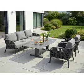LC Garden »Terrano« Gartensofa 3-Sitzer Rope Loungesofa inkl. Kissen