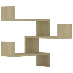 vidaXL Wand-Eckregale 2 Stk. Sonoma-Eiche 40x40x50 cm Holzwerkstoff