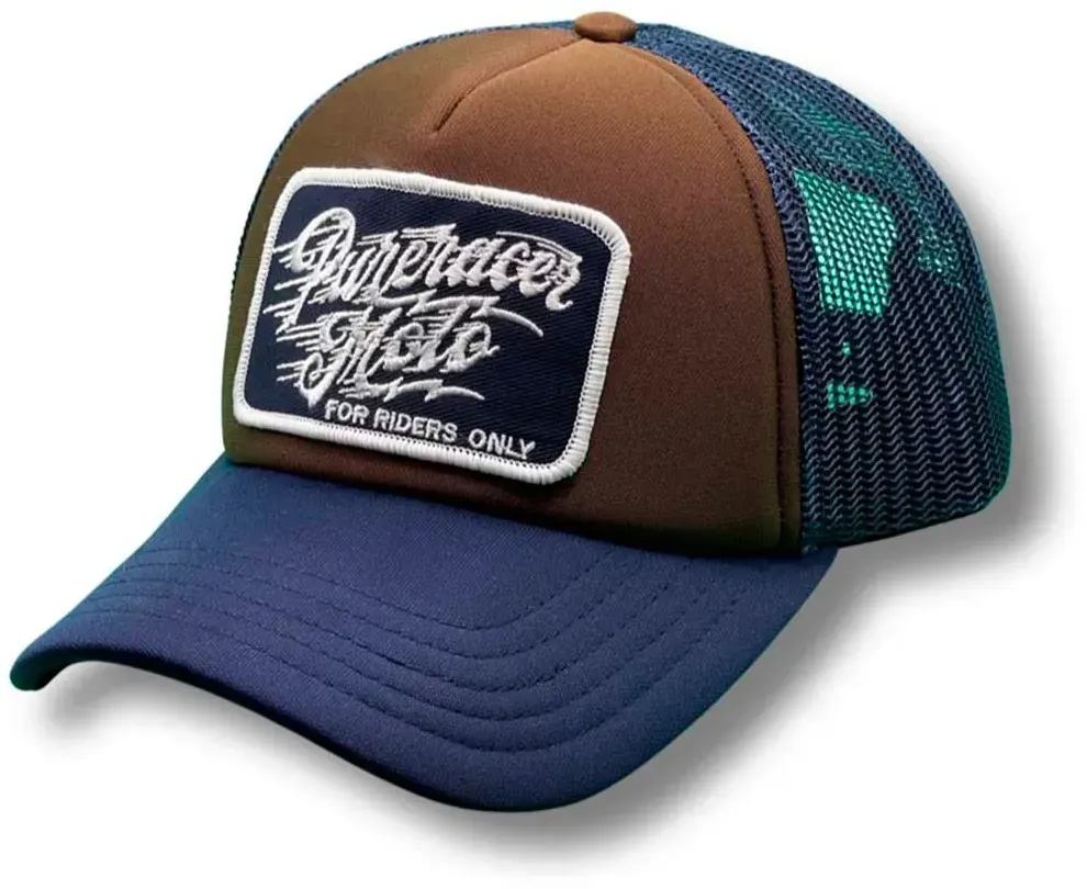 Pure Racer Fast Logo Kappe - Blue / Brown - ONE SIZE: