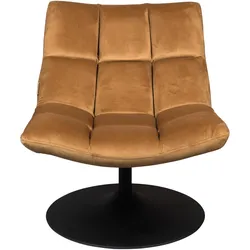 Dutchbone Bar Velvet Loungesessel, gold