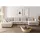 DeLife Wohnlandschaft Isla 430x225 Cord Beige Ottomane links