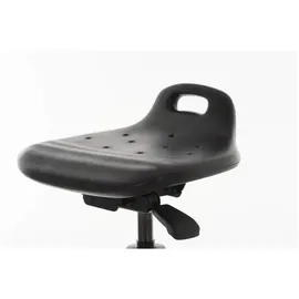 Stier Stehhilfe mit Gleitern Sitzhöhe 570-820 mm PU-Sitz mit Tragegriff