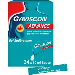 GAVISCON Advance Pfefferminz 1000mg/200mg SUS Btl. 24X10 ml