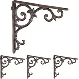 Relaxdays Regalwinkel 4er Set 24,5 x 4 x 24,5 cm