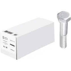 Maschinenschrauben DIN 931   8.8 M6x60 verz.