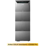 Anker Balkonkraftwerk Anker SOLIX Solarbank 4 E5000 Pro 5kWh All-in-One Stromspeicher, 2500 W, (PV Speicher mit Notstromfunktion, erweiterbar bis 30kWh), mit 0-5x Erweiterungsakku (Optional)