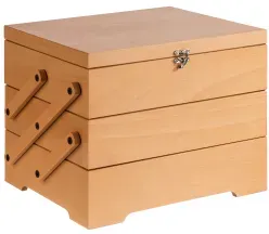 APS SEWING BASKET Buffet Box 11711 , Helles Holz