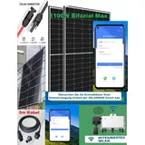 Balkonkraftwerk Bifacial 1100W/800W Solaranlage + Deye  M80G4 5m Anschlusskabel