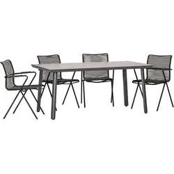 acamp Tischgruppe 4x alpha rope 56213 mit biarritz Tisch 56373