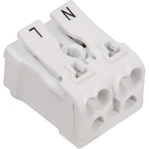 McPower MC POWER - Lüsterklemme mit Hebel | 16A / 0,75–2,5mm2 | Schnelle & sichere Anschlusstechnik, für Elektroinstallation, Montage