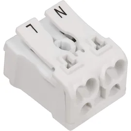 McPower MC POWER - Lüsterklemme mit Hebel | 16A / 0,75–2,5mm2 | Schnelle & sichere Anschlusstechnik, für Elektroinstallation, Montage