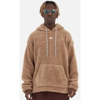 Teddy Basic Hoodie Teddyfell Sweater Pullover Oversize M Camel