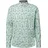 s.Oliver Slim Fit: Langarmhemd mit All-over-Print und Kentkragen - türkis|mehrfarbig - M