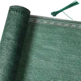 DETEX - Balkon Sichtschutz Wetterfest mit 10m Länge Zaun 85% Schattierwirkung UV-Beständig Windschutz 50 Kabelbinder Garten Schattiernetz Grün 1.2x10m