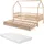 [en.casa] Doppel-Kinderbett Aarghonmaa 90 x 200 cm Kiefer massiv natur beige