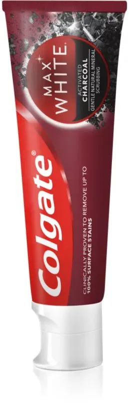 Colgate Max White Charcoal bleichende Zahnpasta 75 ml