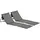 Outsunny Sonnenliege 142 x 51 x 40 cm Grau
