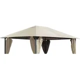 Ersatzdach für Garten Pavillon 3x4m Sand Pavillondach Ersatzbezug