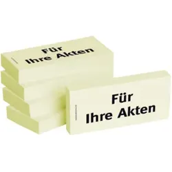 Haftnotiz Für Ihre Akten 1301010107 75x35mm  5Bk