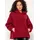 SASSYCLASSY Oversized Teddy Sweatshirt Rot L